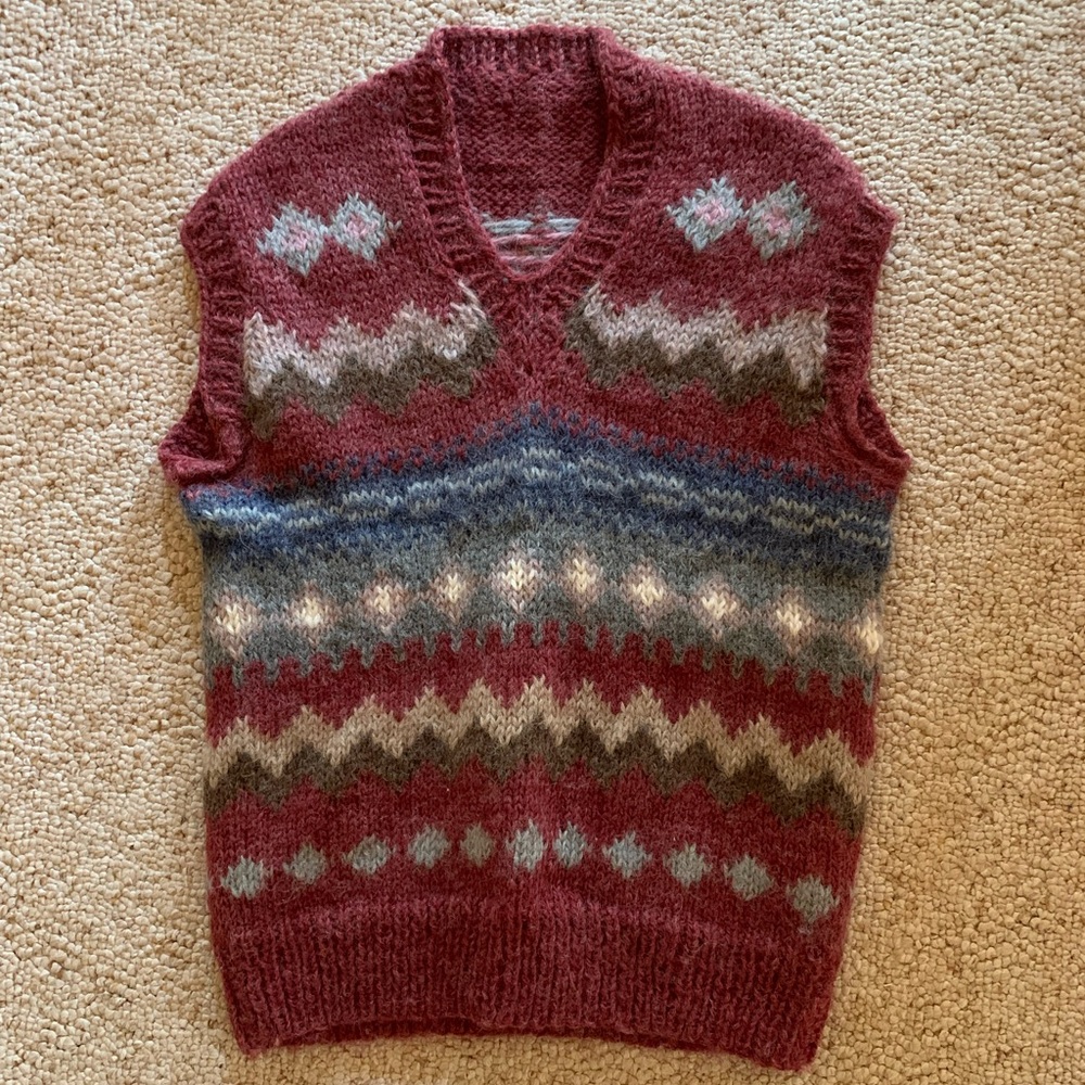 Vintage Hand-knit Sweater Vest